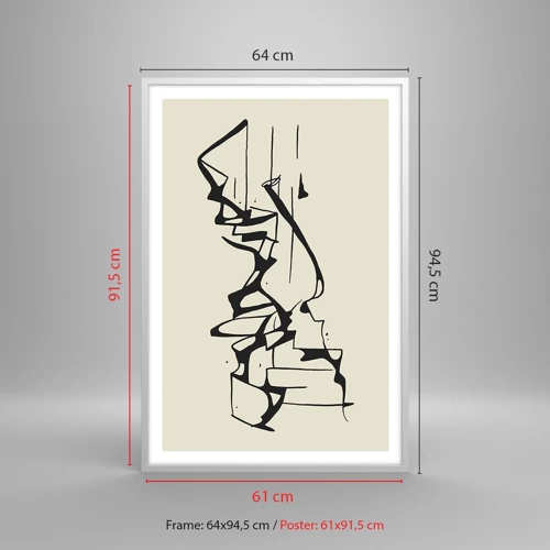 Poster in white frmae - Maybe Landscape - 61x91 cm