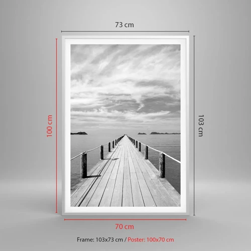 Poster in white frmae - Maybe a Trip… - 70x100 cm