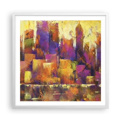 Poster in white frmae - Metropolitan Composition - 60x60 cm