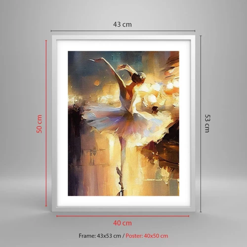 Poster in white frmae - Miracle on the Street - 40x50 cm