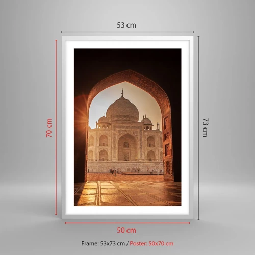 Poster in white frmae - Monument of Unearthy Love - 50x70 cm