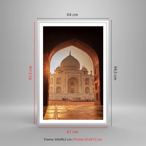 Poster in white frmae - Monument of Unearthy Love - 61x91 cm