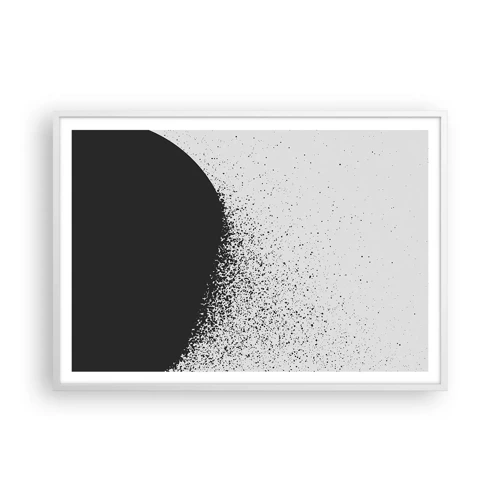 Poster in white frmae - Movement of Particles - 100x70 cm