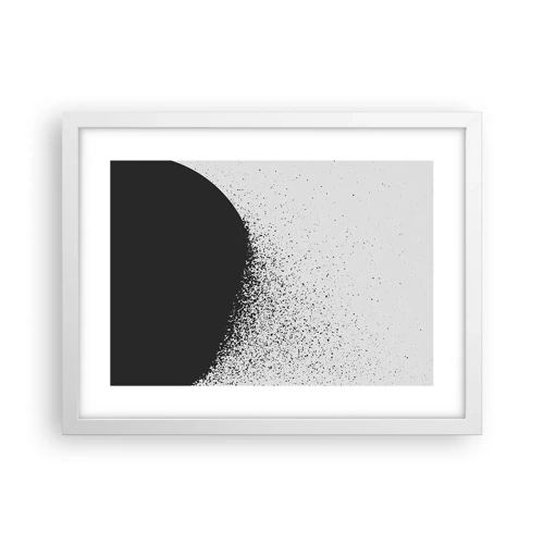 Poster in white frmae - Movement of Particles - 40x30 cm