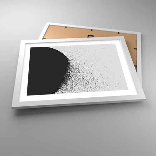 Poster in white frmae - Movement of Particles - 40x30 cm