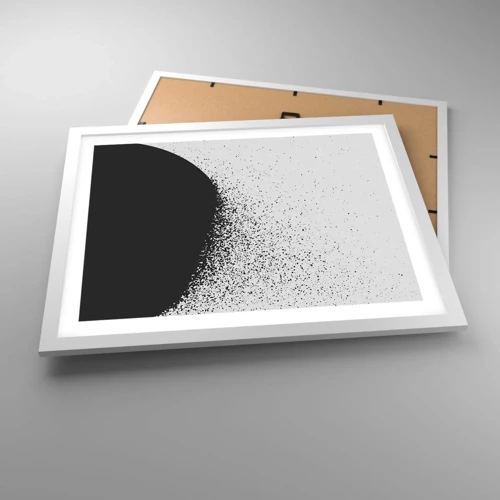 Poster in white frmae - Movement of Particles - 50x40 cm