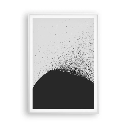 Poster in white frmae - Movement of Particles - 70x100 cm