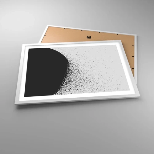 Poster in white frmae - Movement of Particles - 70x50 cm