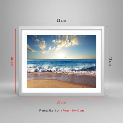 Poster in white frmae - Moving Still - 50x40 cm