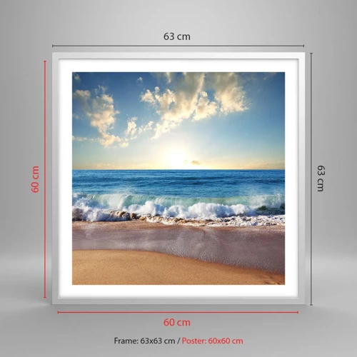 Poster in white frmae - Moving Still - 60x60 cm