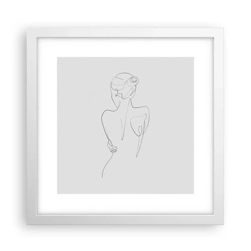 Poster in white frmae - Music of the Body - 30x30 cm