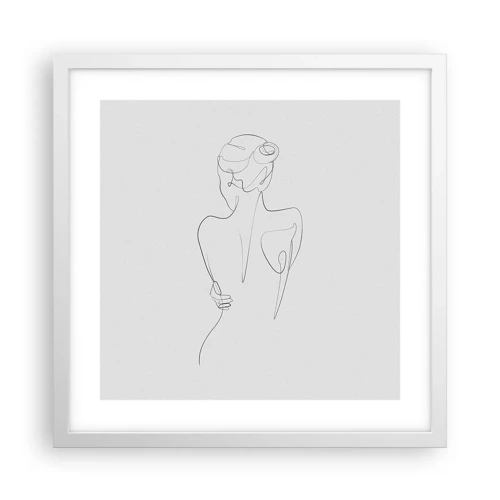 Poster in white frmae - Music of the Body - 40x40 cm