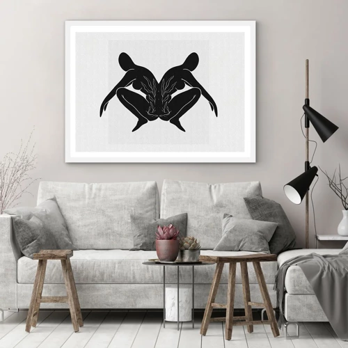 Poster in white frmae - Mutual Soul - 40x30 cm