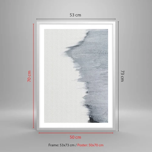 Poster in white frmae - Mysterious Writing - 50x70 cm