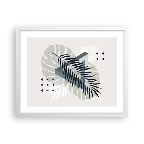 Poster in white frmae - Nature and Geometry - Two Orders? - 50x40 cm