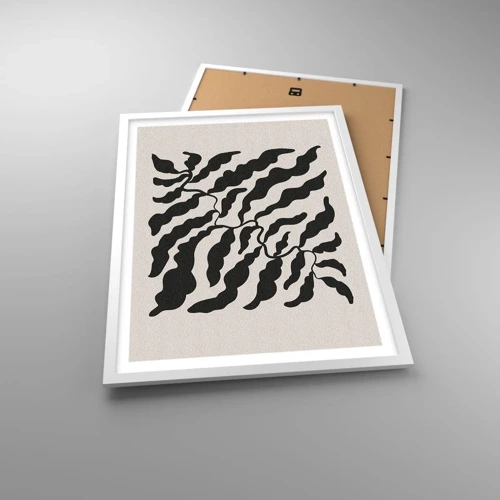 Poster in white frmae - Nature of a Square - 50x70 cm