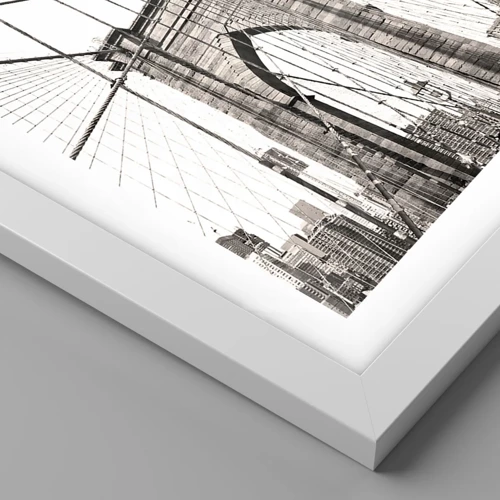 Poster in white frmae - New York Cathedral - 30x40 cm