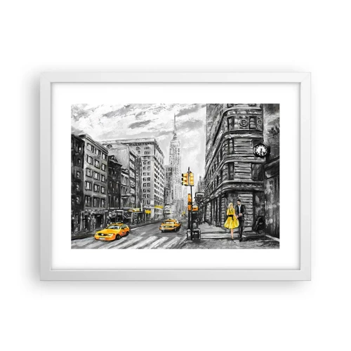 Poster in white frmae - New York Tale - 40x30 cm