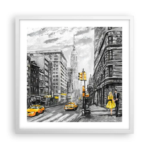 Poster in white frmae - New York Tale - 50x50 cm