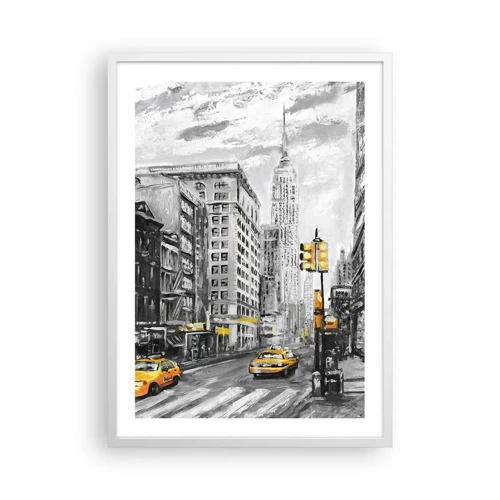 Poster in white frmae - New York Tale - 50x70 cm