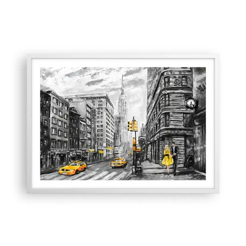 Poster in white frmae - New York Tale - 70x50 cm