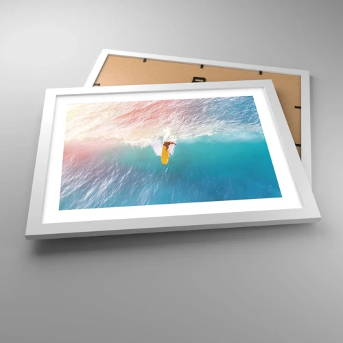 Poster in white frmae - Ocean Rider - 40x30 cm