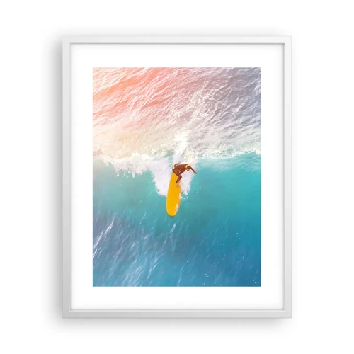 Poster in white frmae - Ocean Rider - 40x50 cm