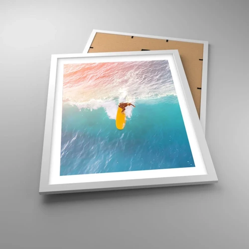 Poster in white frmae - Ocean Rider - 40x50 cm