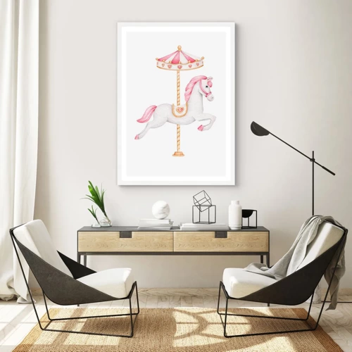 Poster in white frmae - Off the Hoofs - 30x40 cm