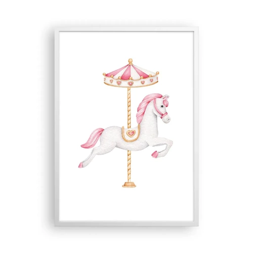 Poster in white frmae - Off the Hoofs - 50x70 cm