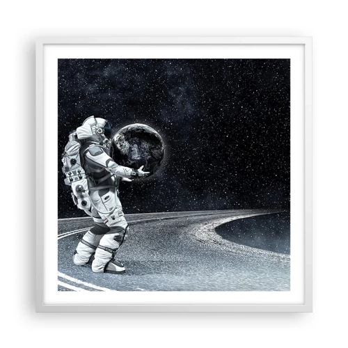 Poster in white frmae - On the Milky Way - 60x60 cm