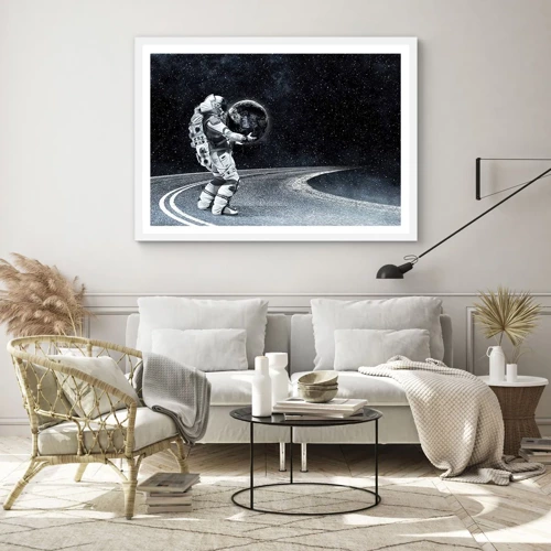 Poster in white frmae - On the Milky Way - 70x50 cm