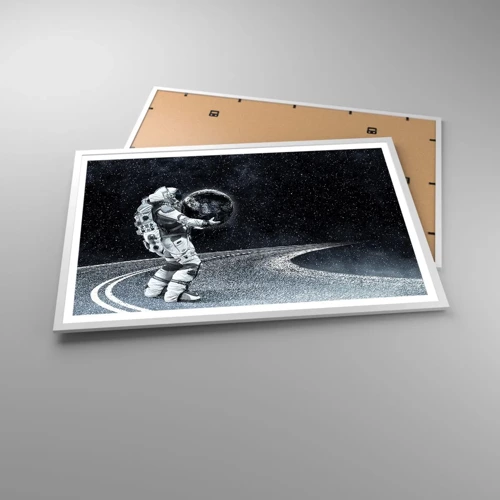 Poster in white frmae - On the Milky Way - 91x61 cm