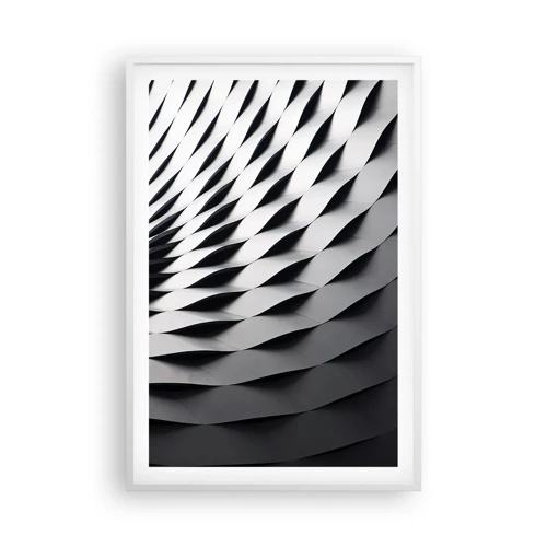Poster in white frmae - On the Surface of the Wave - 61x91 cm