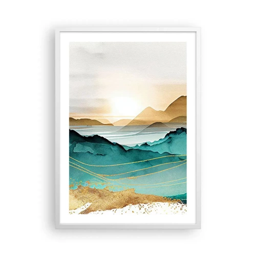 Poster in white frmae - On the Verge of Abstract - Landscape - 50x70 cm
