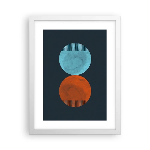 Poster in white frmae - Only Geometry? - 30x40 cm