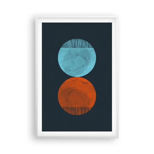 Poster in white frmae - Only Geometry? - 61x91 cm