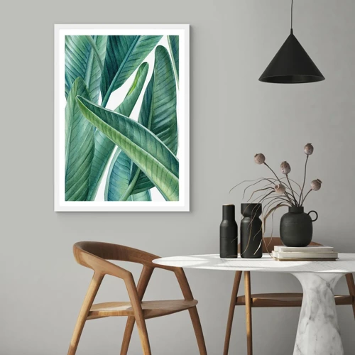 Poster in white frmae - Only Green Itself - 40x50 cm