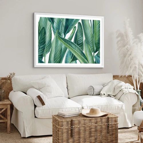 Poster in white frmae - Only Green Itself - 50x40 cm