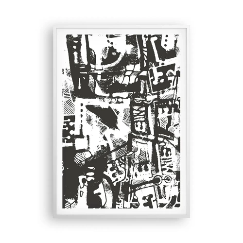 Poster in white frmae - Order or Chaos? - 70x100 cm