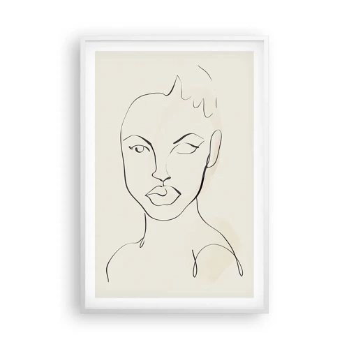 Poster in white frmae - Outline of Sensuality - 61x91 cm