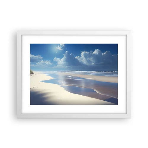 Poster in white frmae - Paradise Holiday - 40x30 cm