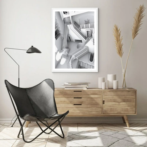Poster in white frmae - Paradoxes of Space - 50x70 cm