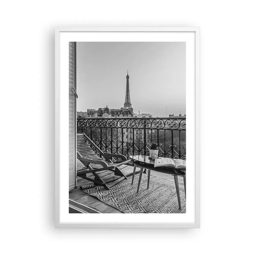 Poster in white frmae - Parisian Afternoon - 50x70 cm