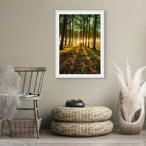 Poster in white frmae - Photography of All Springs - 30x40 cm