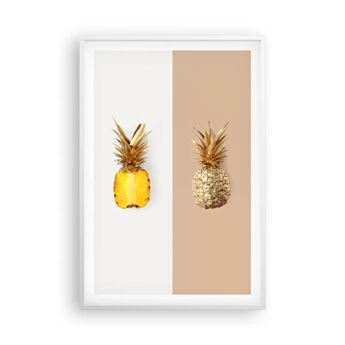 Poster in white frmae - Pineapple for Us - 61x91 cm