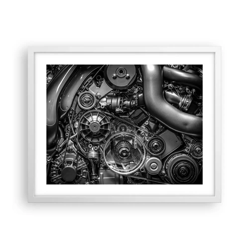 Poster in white frmae - Poetry of Mechanics - 50x40 cm