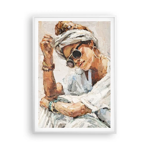 Poster in white frmae - Portrait in Full Sun - 70x100 cm