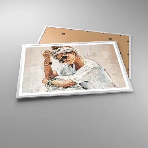 Poster in white frmae - Portrait in Full Sun - 91x61 cm