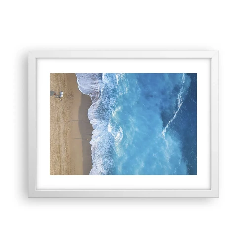 Poster in white frmae - Power of the Blue - 40x30 cm